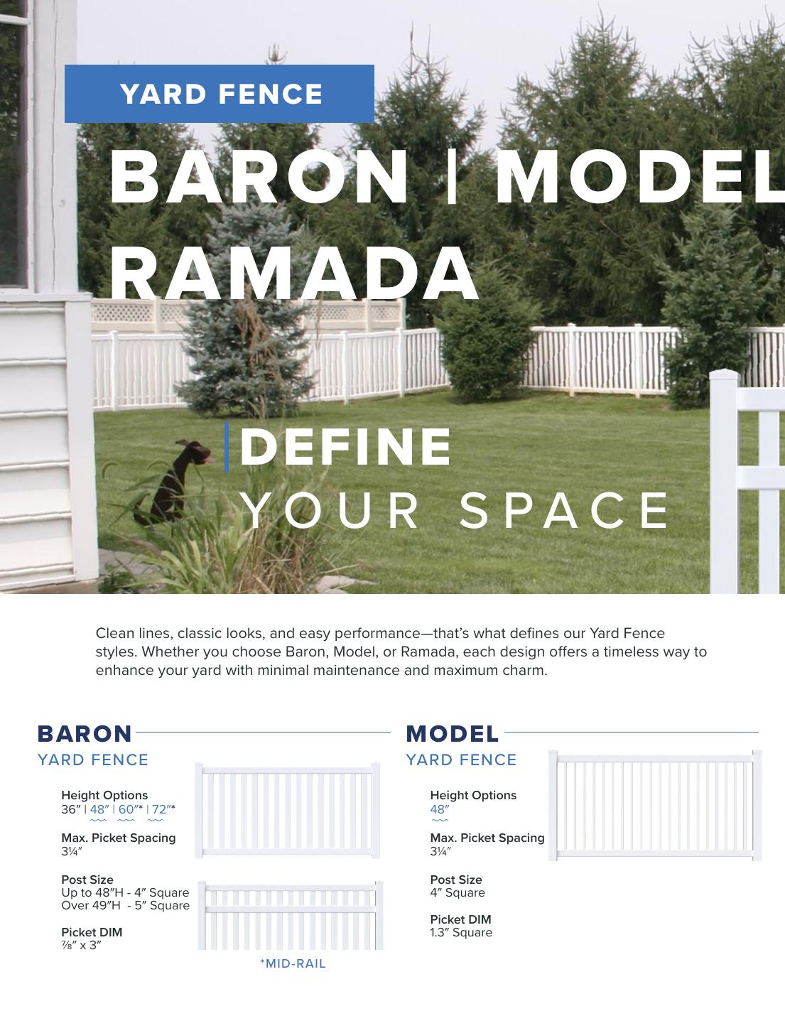 Superior Vinyl Yard Fencing example