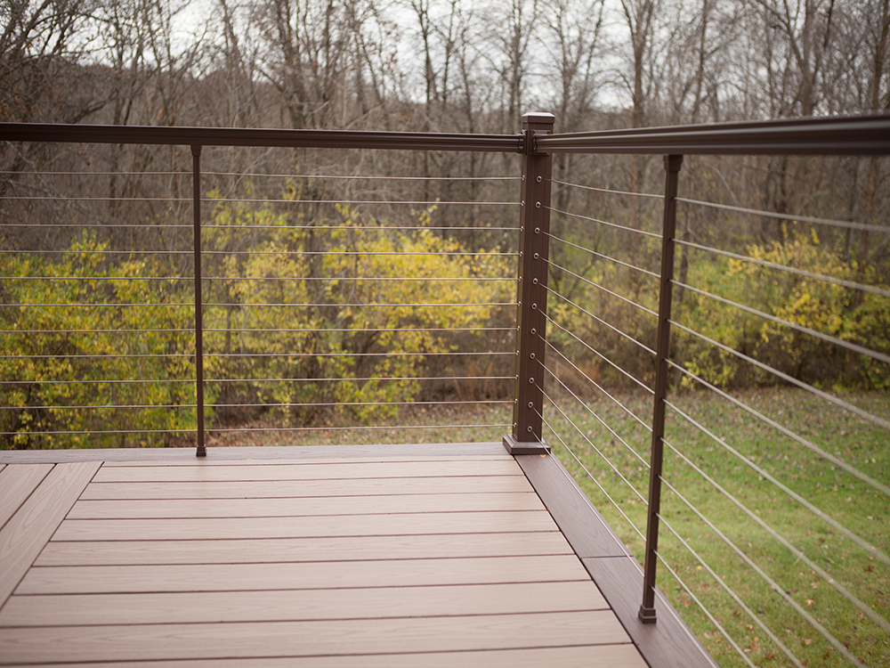 Horizontal cable railing product